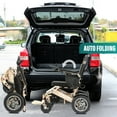 thumbnail image 3 of Electric Wheelchair for Adults, Portable All Terrain Lightweight Wheelchairs, Brown, 3 of 5