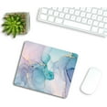 thumbnail image 3 of Mouse Pad, Blue Marble Mouse Pad, Mouse Mat Square Mouse Pad Non Slip Rubber Base MousePads for Office Laptop Pretty Marble, 9.5"x7.9"x0.12" Inch, 3 of 5
