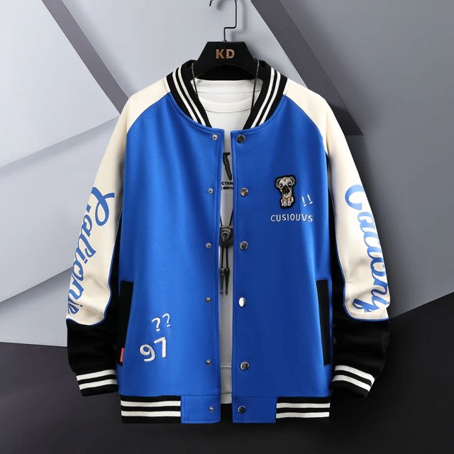 Abrigo de béisbol informal de Hip Hop para hombre, cazadora de uniforme de béisbol Unisex ajustada, tendencia juvenil, ropa universitaria de otoño