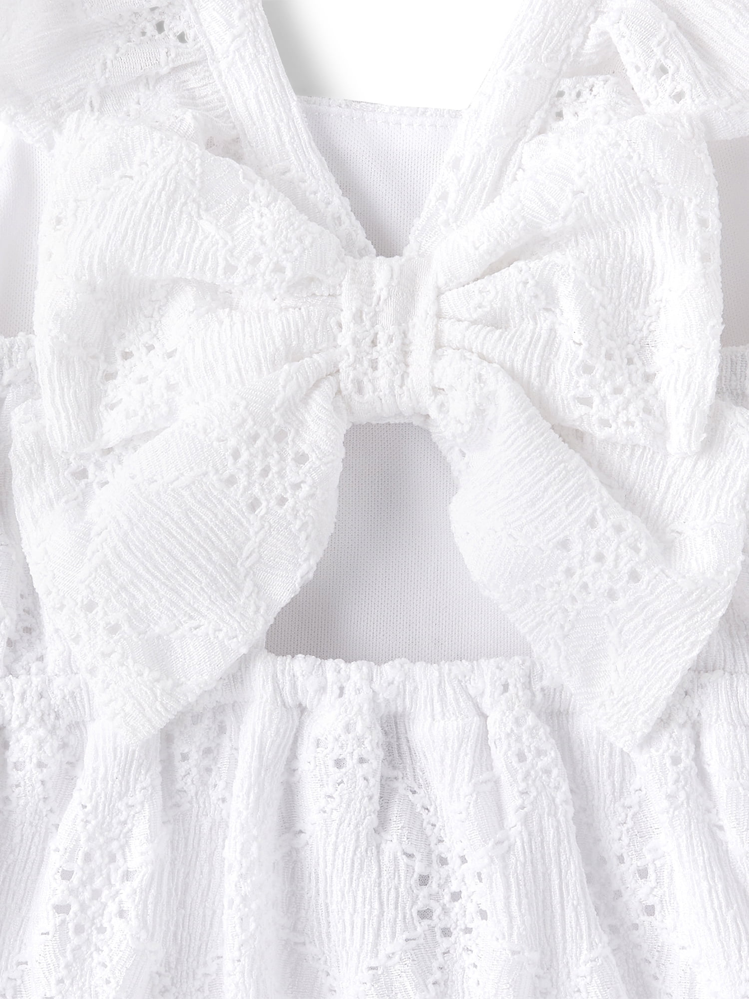The Children's Place Baby & Toddler Girls Sleeveless Eyelet Bow Back Dress, Sizes 6M-5T