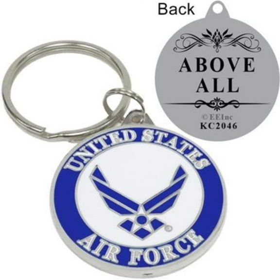 Eagle Emblems KC2046 Key Ring - USAF Symbol III, Bright-Shine - 1.5 in.