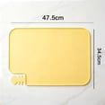 thumbnail image 2 of Silicone Pet Feeding Mat for Dogs and Cats, Non Dog Bowl Mat with Raised Edge Lip, Waterproof Placemat for Floor Carpet, Spill Proof Dishwasher Safe Tray for Pet Food Water 18.7x13.5Inch, 2 of 6