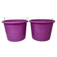 thumbnail image 2 of Homz 17-Gal Indoor Outdoor Storage Bucket w/Rope Handles, Orchid (4 Pack), 2 of 9