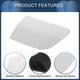 thumbnail image 4 of Tapa de boquilla de lavadora de faros del parachoques delantero izquierdo Unique Bargains No.1K5955109A Tapa de recorte del parachoques para VW Golf V MK5 GTI R32 2003-2009 Plástico blanco 1 Pcs, 4 of 7