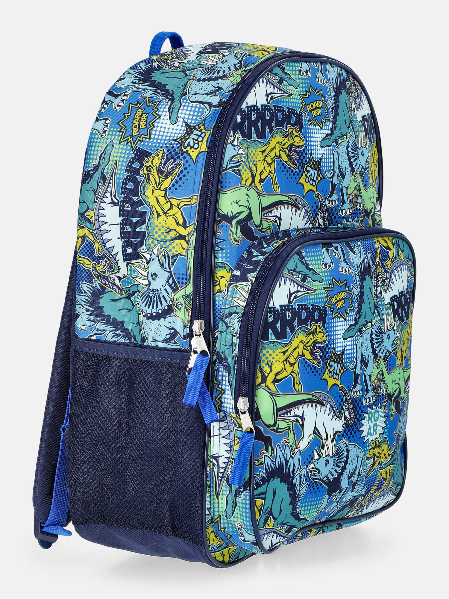 Wonder Nation Kids' 17" Pop Art Dino Backpack, Indigo