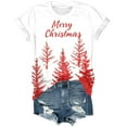 thumbnail image 5 of Drie Christmas Womens Casual Tops Womens Oversized T Shirts Short Sleeve Crewneck Tops Casual Loose Basic Tee Shirts 2025 Summer Trendy Outfits White,XXL, 5 of 5