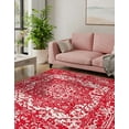 thumbnail image 6 of Unique Loom Richmond Collection Area Rug - Medallion (4' 1" Square Red/Ivory), 6 of 6