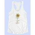 thumbnail image 3 of Hello Summer Sunflower Racerback Tank Women -Jennifer Paxton Parker Designs, Female Medium, 3 of 4