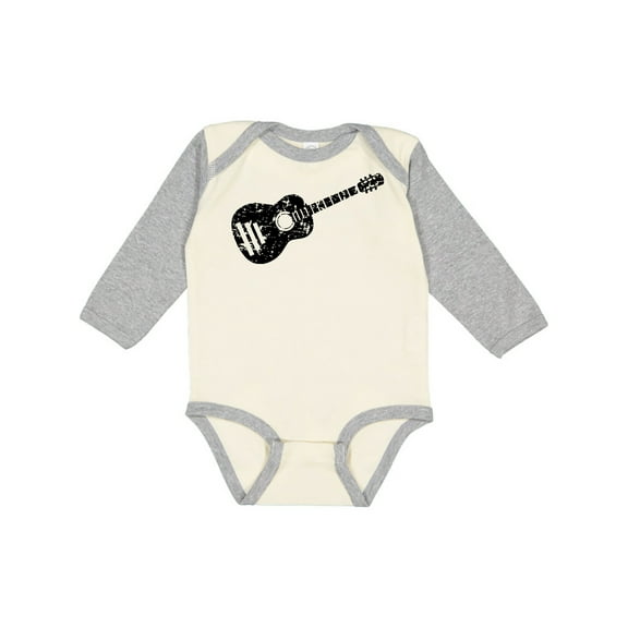 Inktastic Grunge Guitar Boys or Girls Long Sleeve Baby Bodysuit