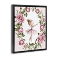 thumbnail image 2 of Stupell Industries Cottage Little Rose Dance Ballerina Black Floating Frame Canvas Art, 17 x 21, by Christine Simpson Art, 2 of 8