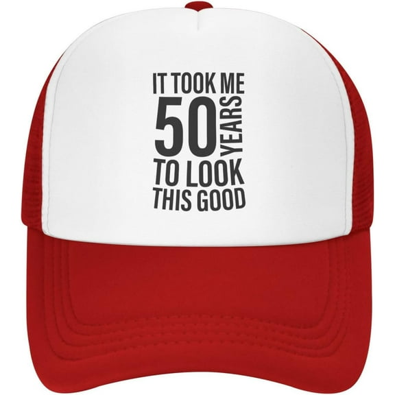 Funny 50th Birthday Gift for Men Women It Took Me 50 Years to Look This Good Mesh Hat Vintage 1973 Baseball Cap Black
