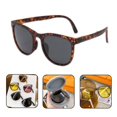 thumbnail image 4 of de sol plegables Marco ligero de moda Mujeres Hombres Protección ocular Tonos portátiles de sol de conducción para golf Ciclismo Playa Marco de Hugo Gafas plegables, 4 of 9