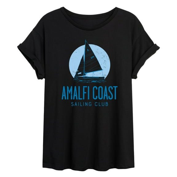 Instant Message - Amalfi Coast Sailing Club - Women's Oversized Graphic T-Shirt