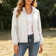 thumbnail image 2 of Admvng Womens Lightweight Windproof Jacket Zipper Pocket Casual Outdoor Travel Wind Coat, 2 of 8