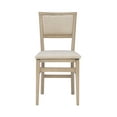 thumbnail image 6 of Linon Kristle Indoor Folding Dining Chair, Set of 2, Graywash/Beige, 6 of 18