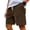 Brun_001, variante sur Domuza Shorts en Velours Côtelé pour Homme, Décontractés, Taille Élastique avec Cordon, Shorts de Plage, Mode Été 2026, Légers, Confort, Shorts Vintage, Jaune Terreux, TG