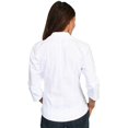 thumbnail image 3 of Scully PSL-063-WHT-S Female Cantina Shirt - White- Small, 3 of 3