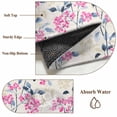 thumbnail image 6 of 2'x6' Rug Runners for Hallways Kitchen, Pink Floral Non Slip Entryway Beside Floor Carpet Runner, Spring Rustic Botanical Flowers Herbs Washable Laundry Room Bedroom Throw Rugs Mat for Family Pet, 6 of 8