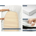 thumbnail image 4 of Delara GOTS Certified 100% Organic Cotton Full Fitted Sheet, 400TC, Long Staple Cotton, Ultra Soft, Silky, Moisture-Wicking, Smooth & Breathable, High Quality, 360-Degree Elastic 17” Deep Pocket, 4 of 6