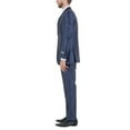 thumbnail image 5 of Julinie 3-Piece Solid Sharkskin Suit Set with Jacket, Vest, and Dress Pants, Slim Fit, 5 of 5