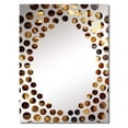 thumbnail image 2 of Designart "Abstract Cubes in Black and Gold III" Abstract Geometric Oversized Wall Mirror - Modern Abstract Living Room Wall Mirror - Multiple Color Options, 2 of 6