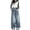 R56-Light Blue, variant on RMGVDSD Girls Wide Leg Jeans With Rhinestone Bead High Waisted Denim Pants With Pockets Loose Fit Denim Trousers For Kids And Vintage Party Pants