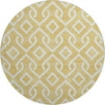 thumbnail image 2 of Addison Rugs Mayfield Washable Transitional Geometric Gold Round Rug, 8' x 8', 2 of 5