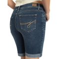 thumbnail image 4 of Jordache Women's High Rise Relaxed Bermuda Denim Shorts, Sizes 2-22, 4 of 6