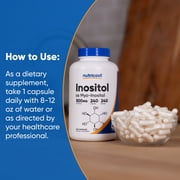 Nutricost Inositol Capsules 500mg, 240 Capsules - Non-GMO, Gluten Free Supplement
