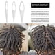 thumbnail image 5 of Vogacara 3 uds rastas de inicio de acero inoxidable herramientas de bloqueo de cabello de pelo curvo portátil trenza de ganchillo Cuidado del cabello Vogacara CE000137-00, 5 of 6