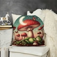 thumbnail image 2 of Frog Pillow Covers,Mushroom Pillow Covers,Do What Makes You Happy,mmushroom Decor Pillows Cover 18x18,Mushroom Gifts,Frog Gifts,Frogs Gifts for Women,ushroom Gifts for Women, 2 of 5