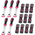 thumbnail image 1 of 15 Pack Razor Blade Scraper Set, Includes 150 Plastic & 150 Metal Blades, Multi-Purpose Tool for Glass, Cooktop, Sticker Removal, Paint & Gum Cleaning (Pink), 1 of 7