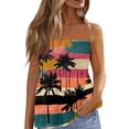 thumbnail image 1 of OIOLOYJM Tube Tops for Women Spring Cute Strapless Palm Tree Peplum Top Backless Vacation Flowy Trendy Clothes Pink S, 1 of 4