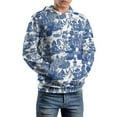 thumbnail image 5 of Blue Willow Chinoiserie Blue And White Porcelain Inspiration 3D Print Hoodie Men Women Autumn Thin Pullover Sweatshirt Vintage Streetwear Tops, 5 of 6