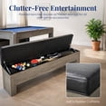 thumbnail image 5 of Hathaway Newport 7-ft Pool Table Combo Set with Benches - Rustic Gray Finish, 5 of 7