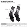 thumbnail image 2 of Vsdgher Monochrome Leopard Horse Crew Socks for Men & Women, Breathable Casual Athletic Ankle Socks, 2 of 6