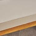 thumbnail image 5 of Noble House Cambridge Outdoor 5-Pc Acacia Wood Sofa Set Teak and Beige, 5 of 18