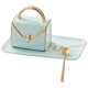thumbnail image 1 of de Cerámica con Forma de Bolsa, Ideal para Café, Postre, Té de la Tarde, Regalo, Color Azul., 1 of 5