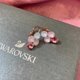 thumbnail image 3 of Aretes colgantes Swarovski crystals 4x6 rosa, 3 of 3