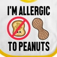thumbnail image 4 of Inktastic Im Allergic to Peanuts Food Allergy Awareness Boys or Girls Baby Bib, 4 of 4
