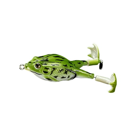 Tanglewen® Topwater Frog Fishing Lures Soft Simulated Frog Bait Frog Artificial Soft Bait for Freshwater Saltwater(G) Fishing Lures Bass Whopper Plopper Bass Lures