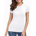 thumbnail image 3 of Fashion Casual Women's Crew neck Short Sleeve T-Shirt Basic Tee Tops, 3 of 6