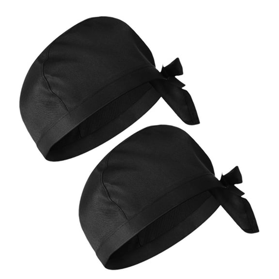 Supvox 2Pack Stylish Kitchen Hats Women for Daily Wear and Chef Design in Black