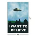 thumbnail image 3 of I Want To Believe - Framed TV Show Poster (Ufo / X-Files) (Size: 25" X 37") (Shiny White Aluminum Frame), 3 of 6