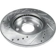 thumbnail image 6 of Detroit Axle - Rear Brake Rotors for 2007-2015 Mini Cooper 2008 2009 2010 2011 2012 2013 2014 Drilled Slotted Disc Brake Rotors Replacement: 10.20" inch Rotor, 6 of 7