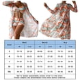thumbnail image 2 of Traje de baño Conjunto de bikini para mujer Trajes de baño sexy de 3 piezas con cubierta de manga larga (Naranja XL) Ygjytge Naranja T XL para Mujer, 2 of 8