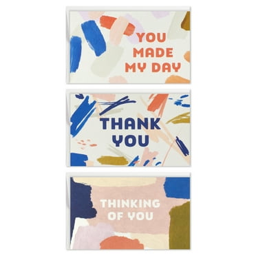Hallmark Mini Blank Multicolored Note Cards Assortment, Abstract Designs, 12 Ct.