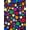 Black Back, variant on Multi Color/size Dots Satin Print, Non- Stretch, 60" wide, Sells by the yard from Sal Tex Fabrics, Black Back