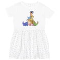 thumbnail image 3 of Inktastic Gecko Pile Cute Lizards Girls Toddler Dress, 3 of 5