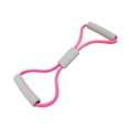 thumbnail image 2 of 8 forma de resistencia Banda Fitness Tirando Cabezal de látex Músculo entrenamiento Fuera de la pierna Cortilla para la mano 20 del hombro del Rosa rojo, 2 of 8